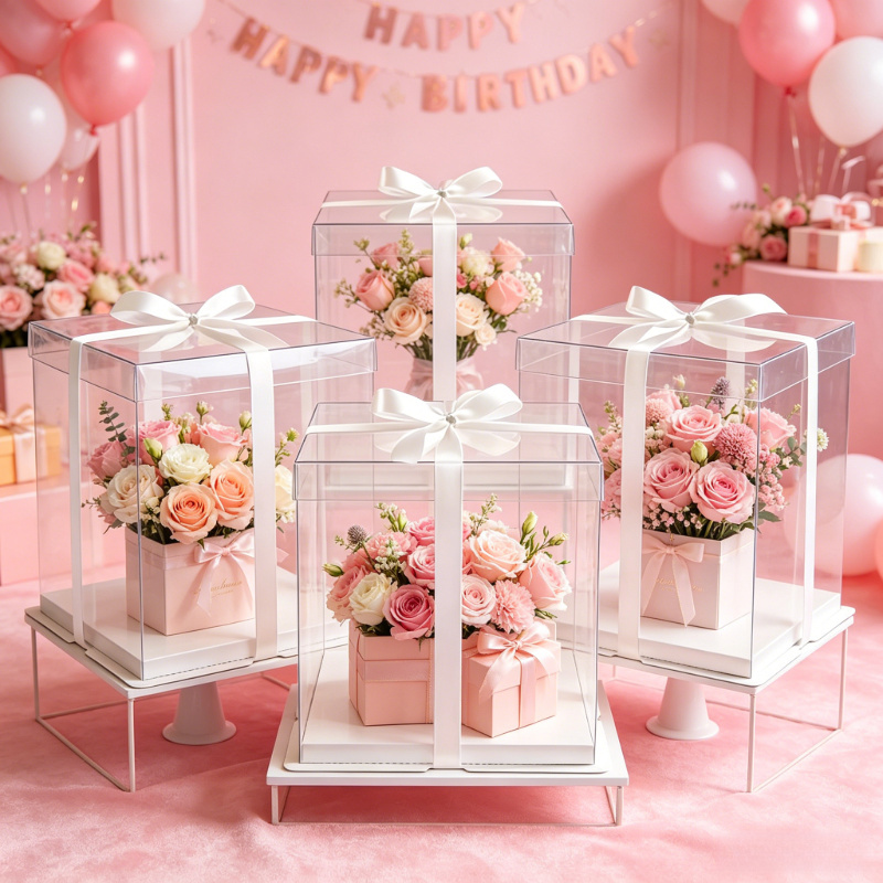 Event Party Box - Cajas Transparentes para Pasteles, Cajas Grandes