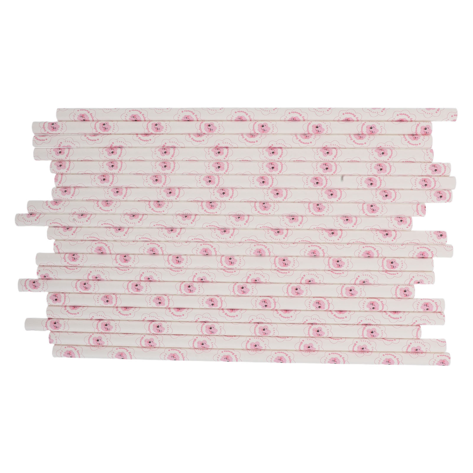 Cotton Candy Cone - 50 varillas de papel para algodón