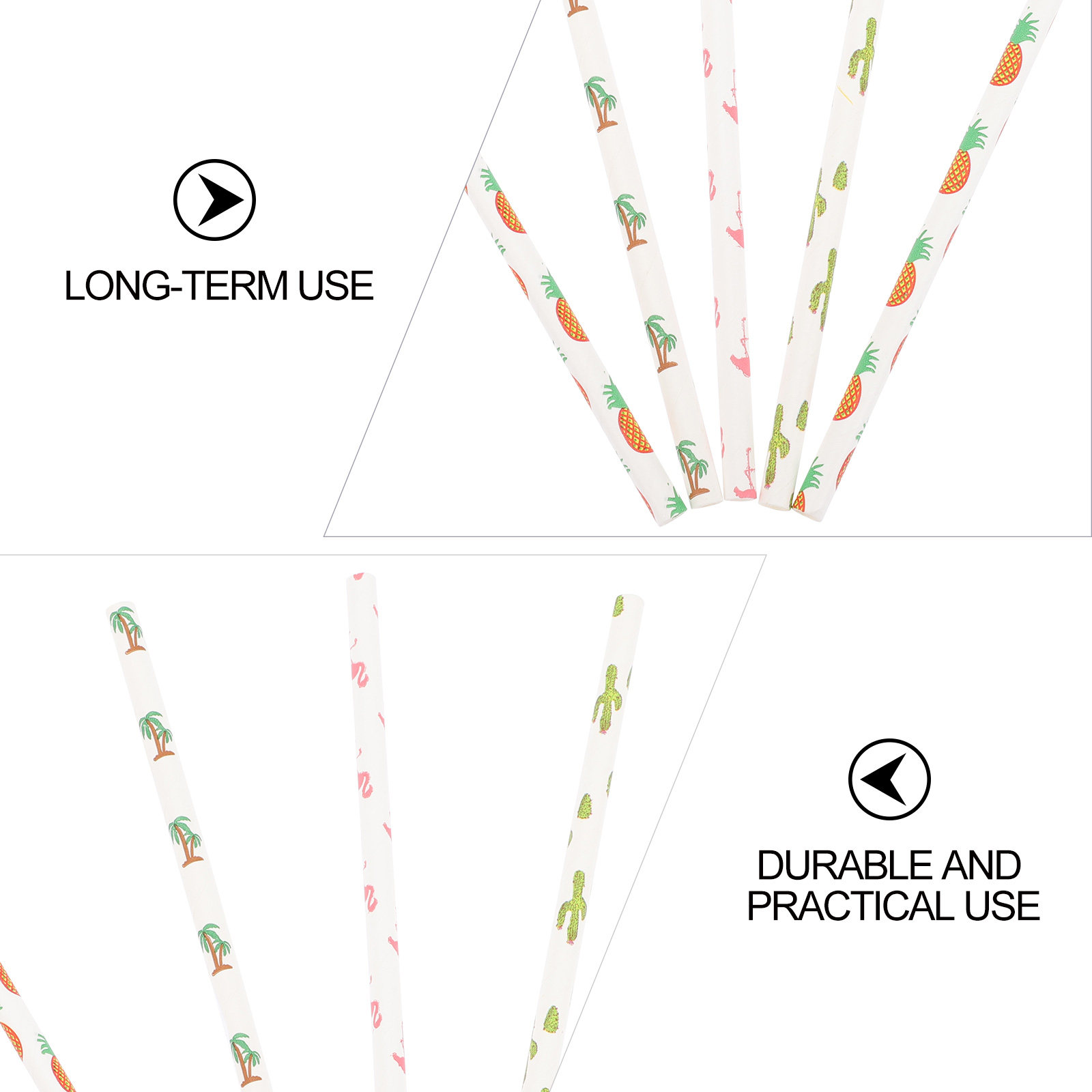 100 pajitas de papel ecológica - Paper Straw Color reseña y precio