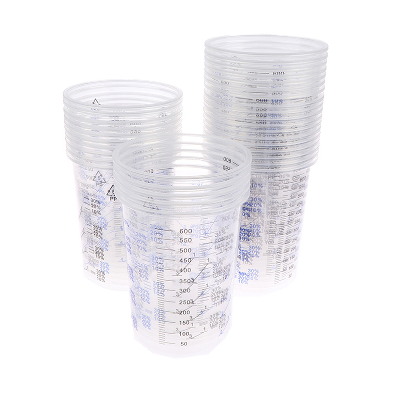 Nuevas tazas calibradas para m - Plastic Cup 50Pcs reseña y precio