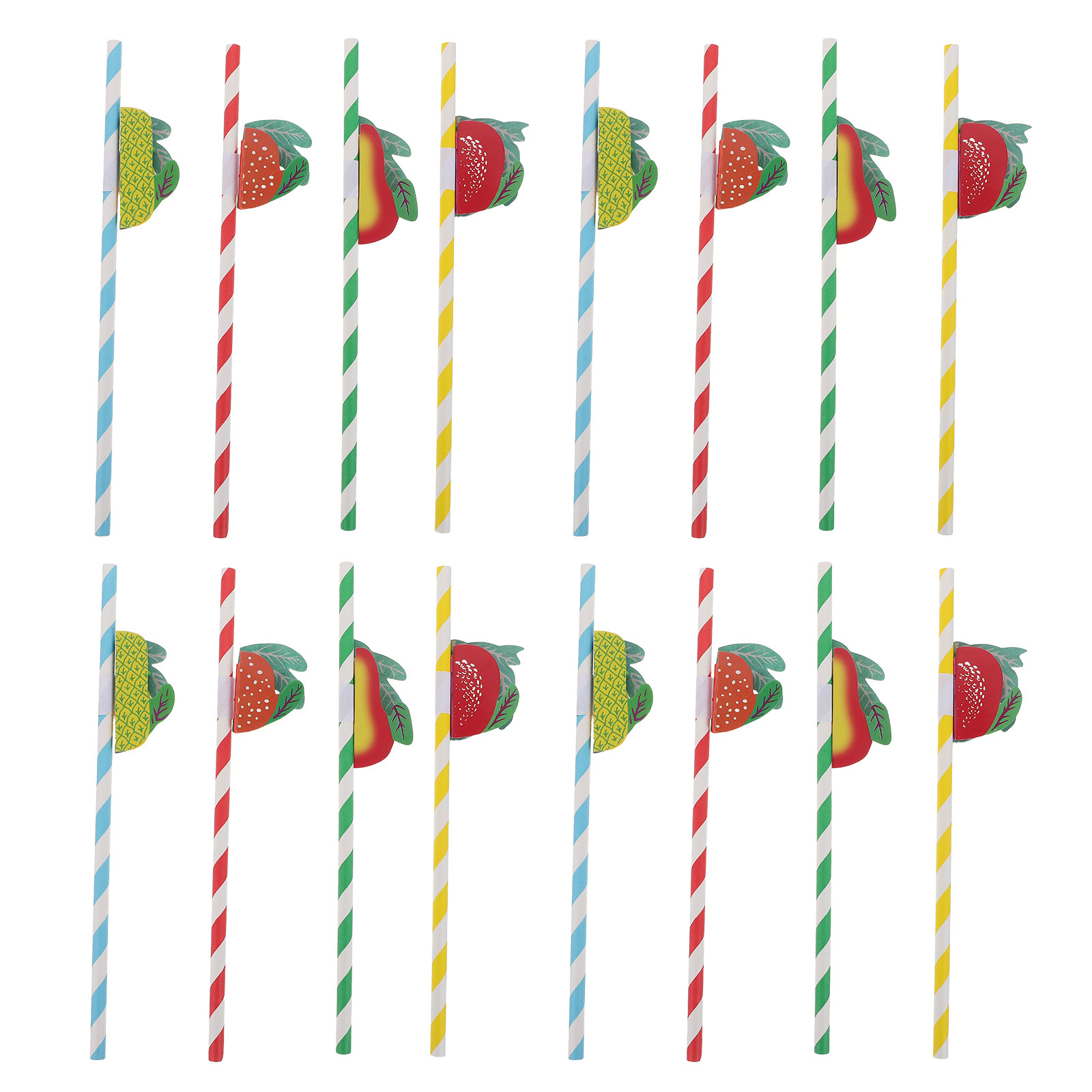 50 pajitas de papel con diseño - Paper Straw Color reseña y precio