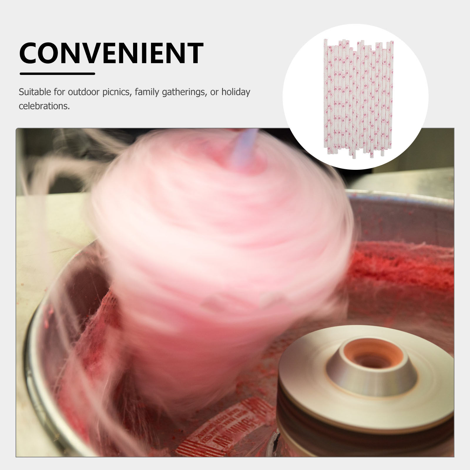 50 varillas de papel para algo - Cotton Candy Cone reseña y precio