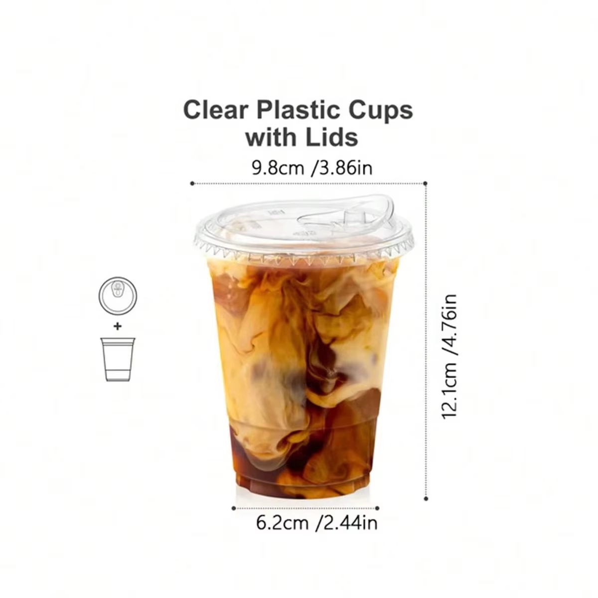 Vasos desechables para café, v - Plastic Cup 50Pcs reseña y precio