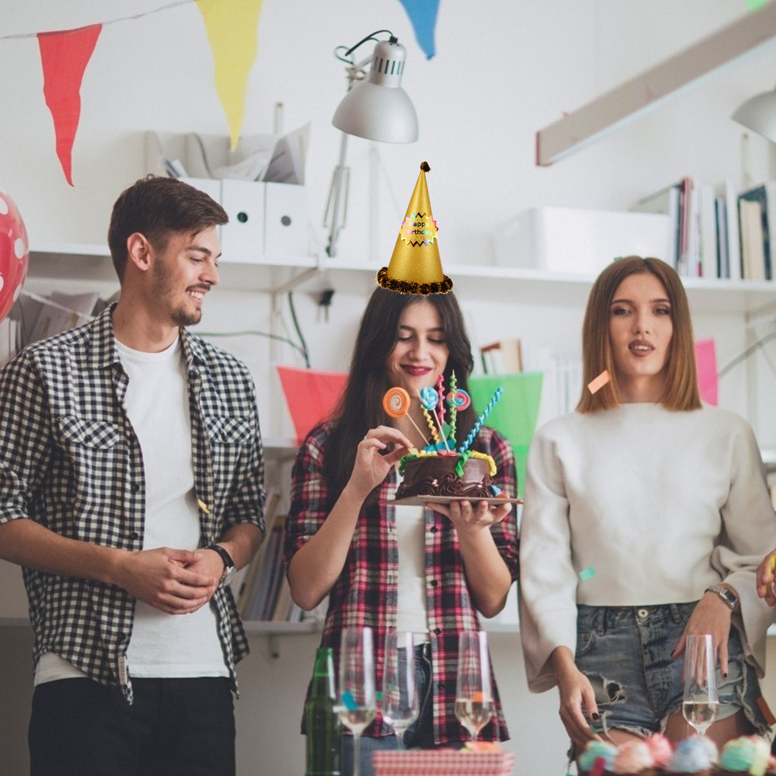 Sombrero de fiesta con forma d - Party Hat Cone reseña y precio