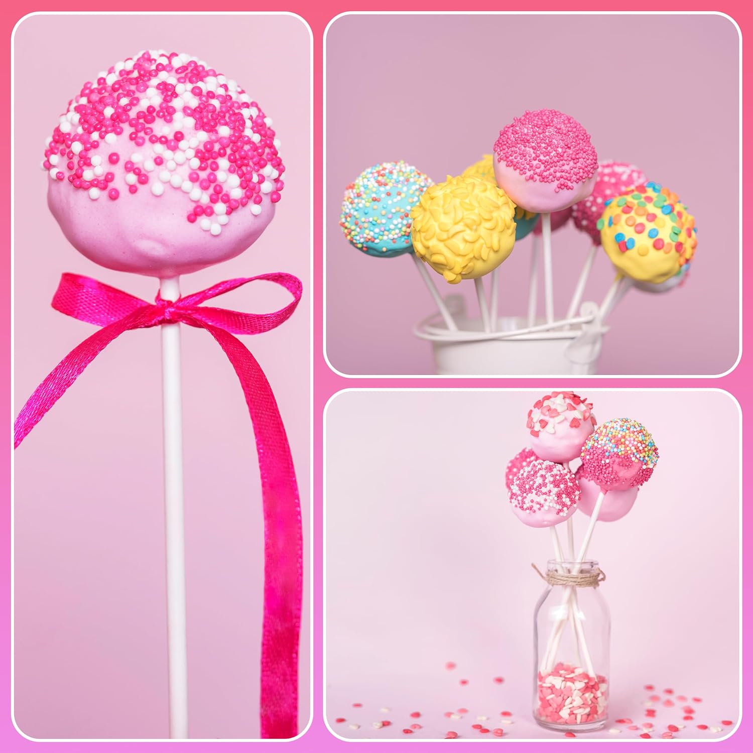 100 Uds. Palillos de caramelo  - Cotton Candy Cone reseña y precio