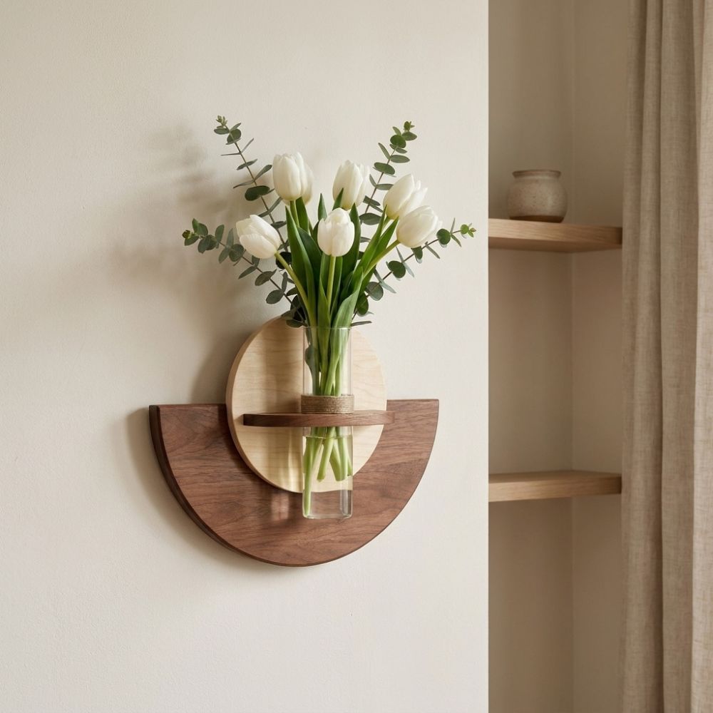 Estante de Madera Ovalado para - Flower Wall Panel reseña y precio