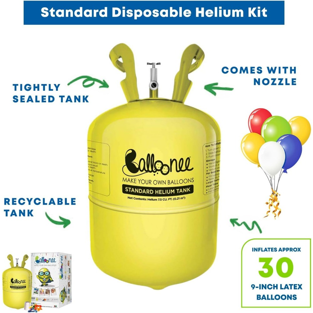 Tanque de Helio Desechable Est - Balloon Pump Hand reseña y precio